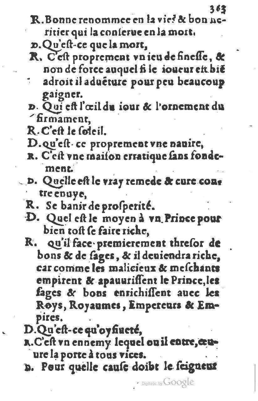 1581 - Nicolas Bonfons  - Trésor des sentences dorées - Princeton