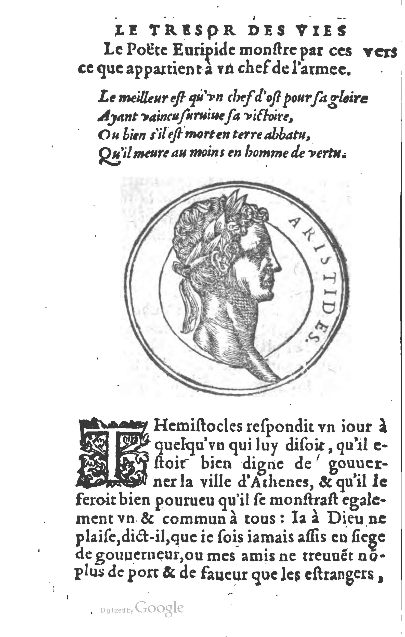 1577 - Claude Micard - Trésor des vies de Plutarque - BSB Munich 1577 - Claude Micard - Trésor des vies de Plutarque - BSB Munich