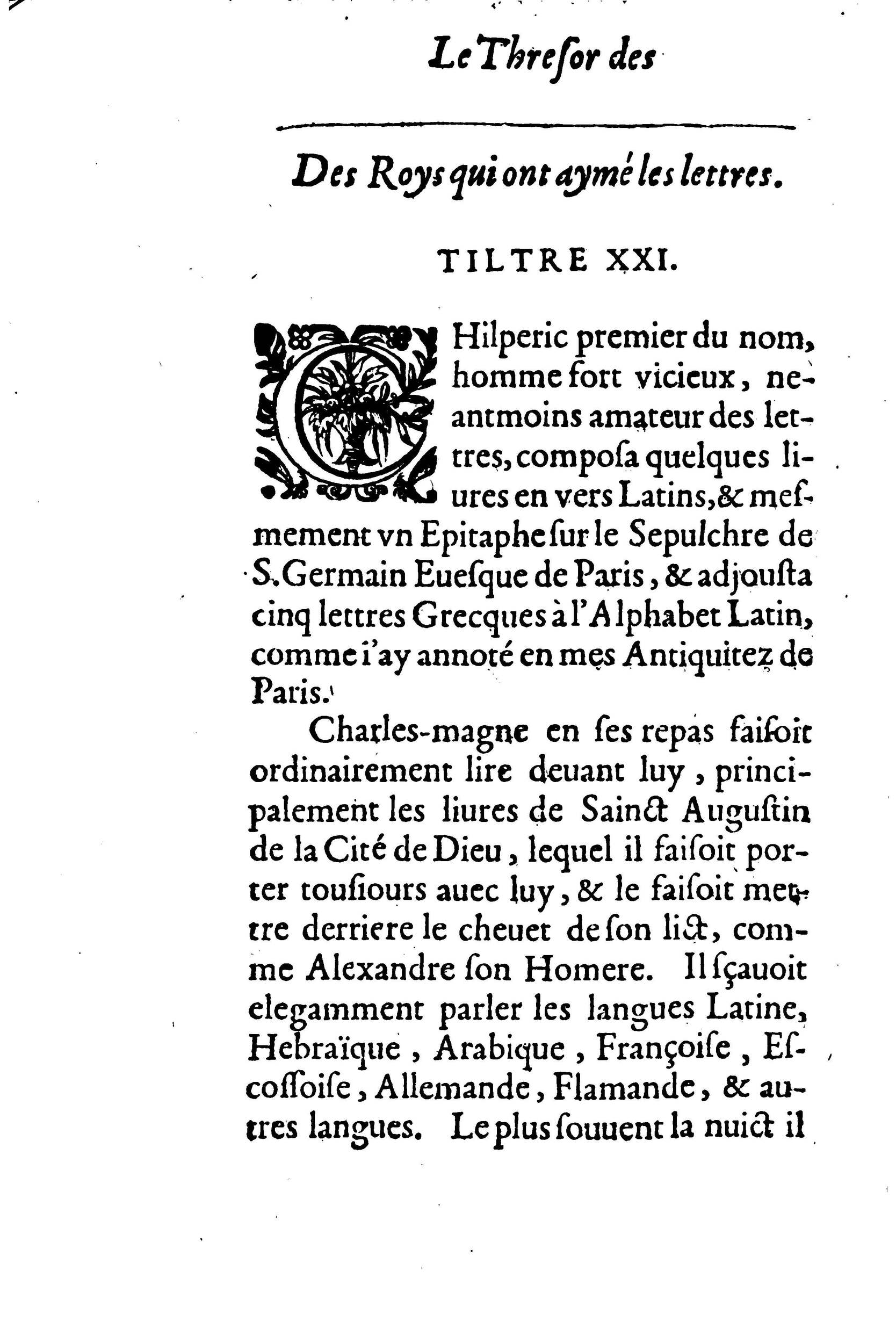 1633 - Jean Corrozet - Trésor des histoires de France - BM Lyon 1633 - Jean Corrozet - Trésor des histoires de France - BM Lyon