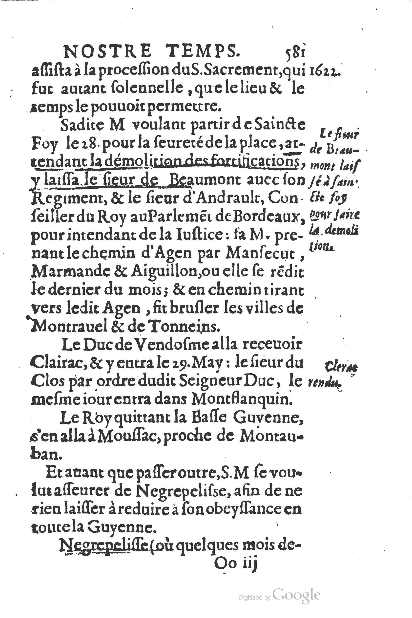 1626 - Joseph Bouillerot - Trésor de l’histoire générale de notre temps - BSB Munich
