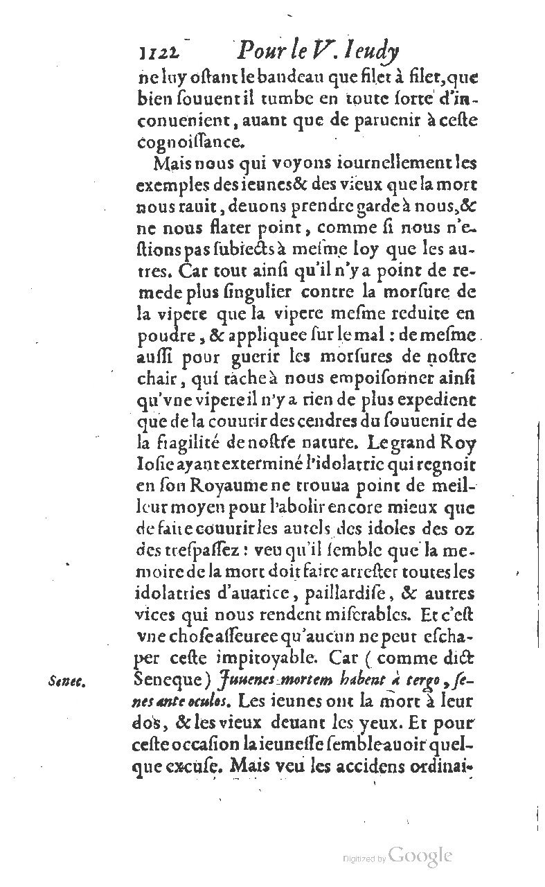 1607 - Nicolas Du Fossé - Trésor quadragésimal - T 01 - BM Lyon