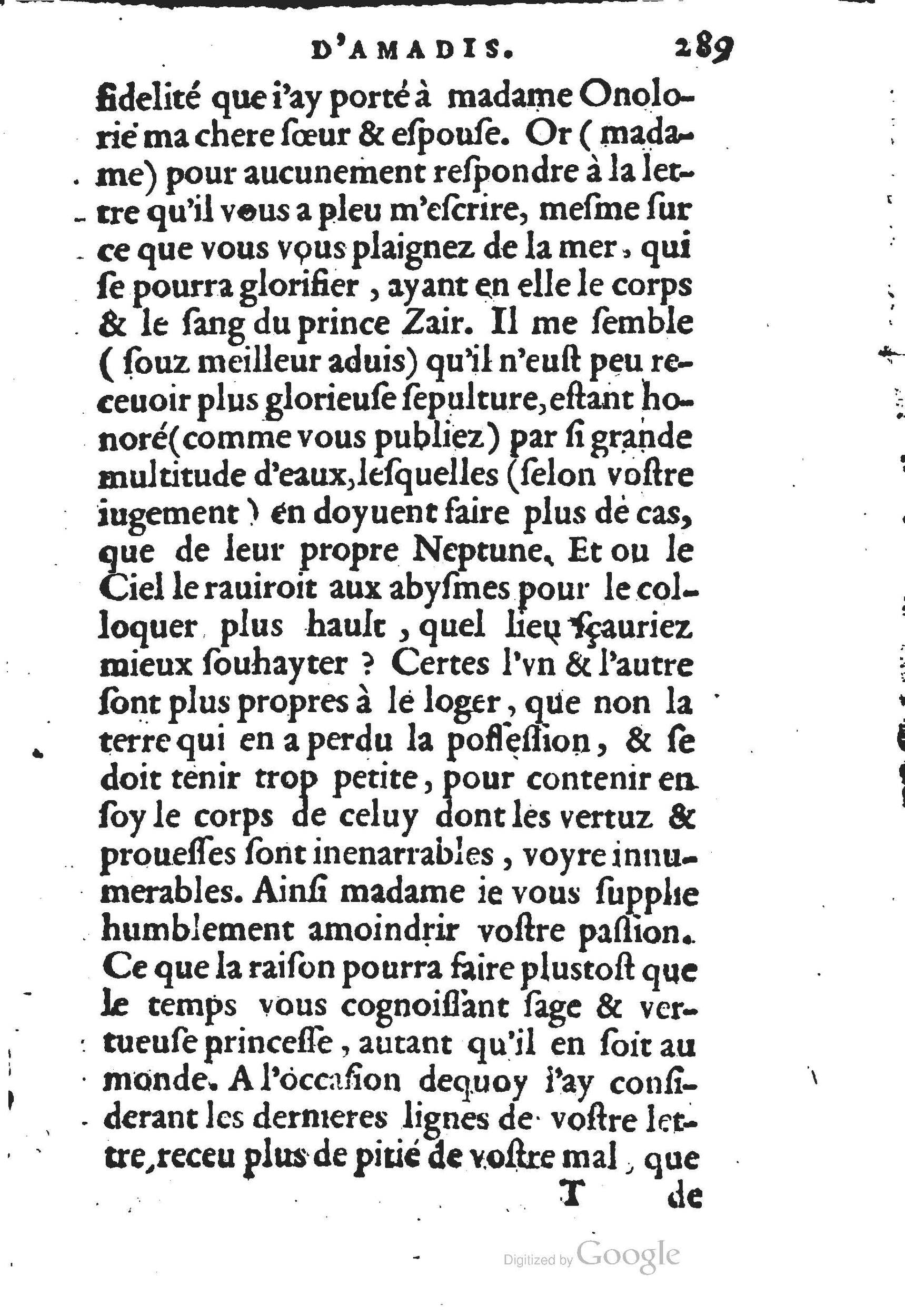 1560 - Jean d’Ogerolles et Gabriel Cotier Lyon - Trésor des Amadis - BSB Munich
