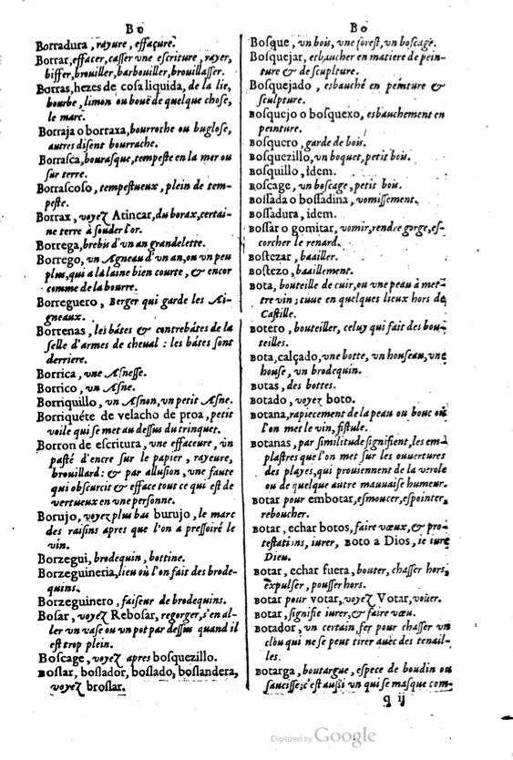 1621 - Adrian Tiffaine - Trésor des deux langues espagnole et française - BM Lyon
