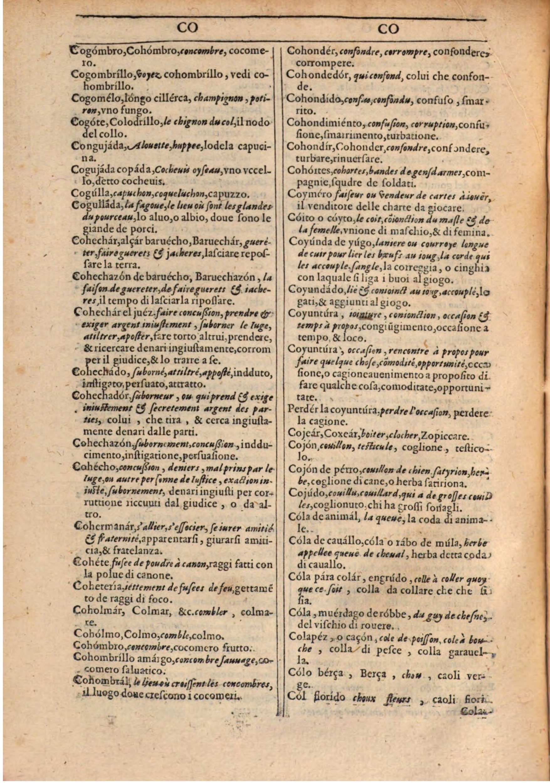1609 - Philippe Albert et Alexandre Pernet - Trésor des trois langues française, italienne et espagnole (Première partie) - BSB Munich 1609 - Philippe Albert et Alexandre Pernet - Trésor des trois langues française, italienne et espagnole (Première partie) - BSB Munich