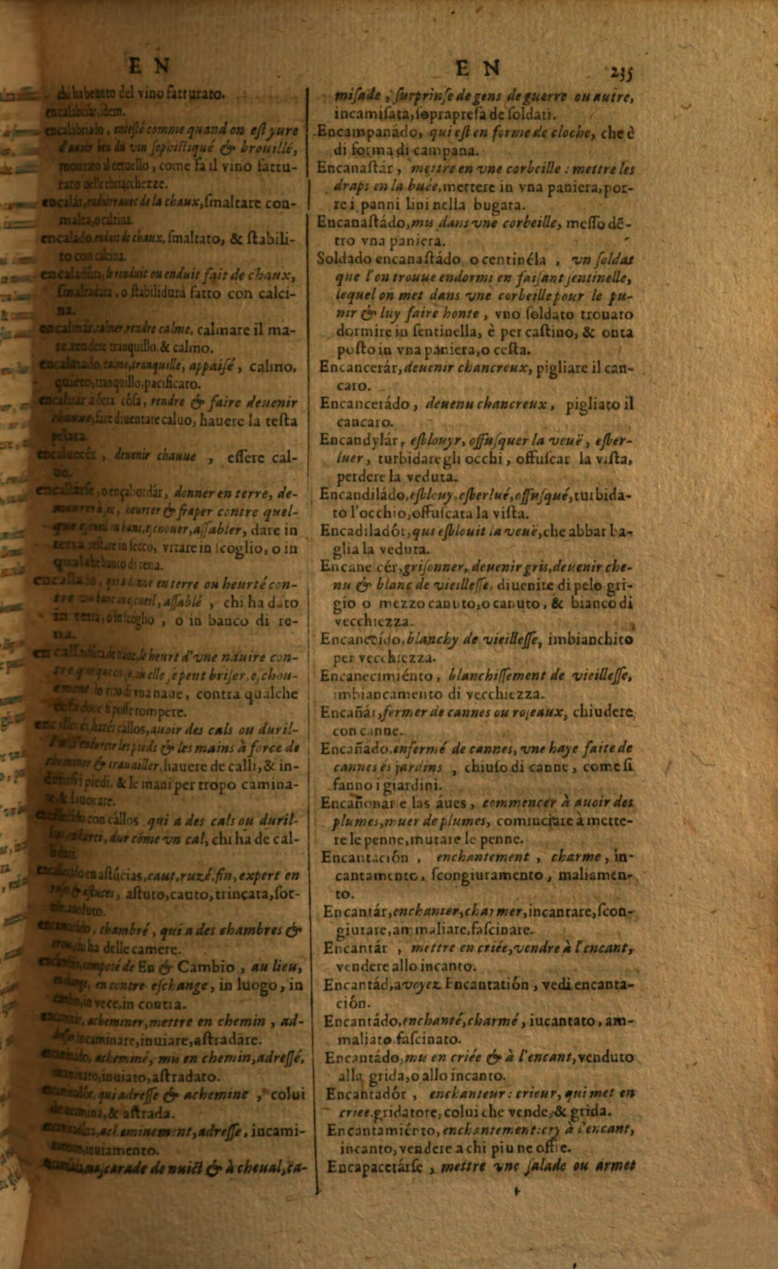 1617 - Samuel Crespin - Trésor des trois langues espagnole, française et italienne (Première partie) - Regensburg