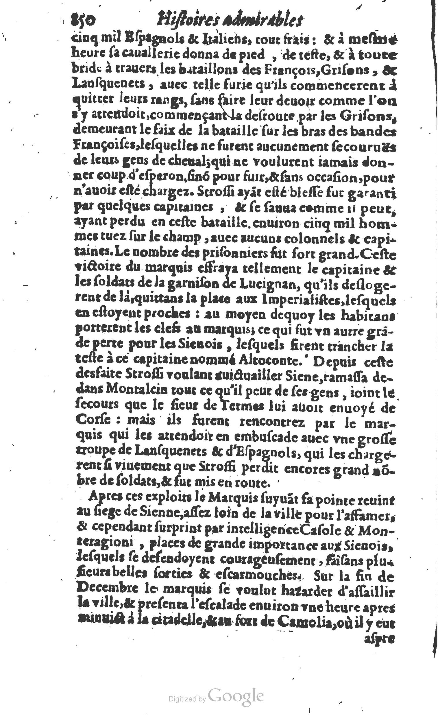1610 - Paul Marceau - Trésor d’histoires admirables et mémorables - Princeton
