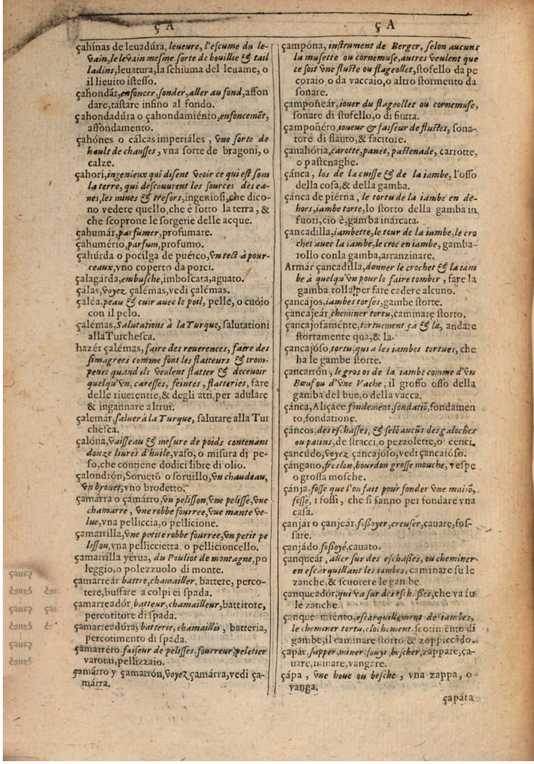 1609 - Philippe Albert et Alexandre Pernet - Trésor des trois langues française, italienne et espagnole (Première partie) - BSB Munich 1609 - Philippe Albert et Alexandre Pernet - Trésor des trois langues française, italienne et espagnole (Première partie) - BSB Munich