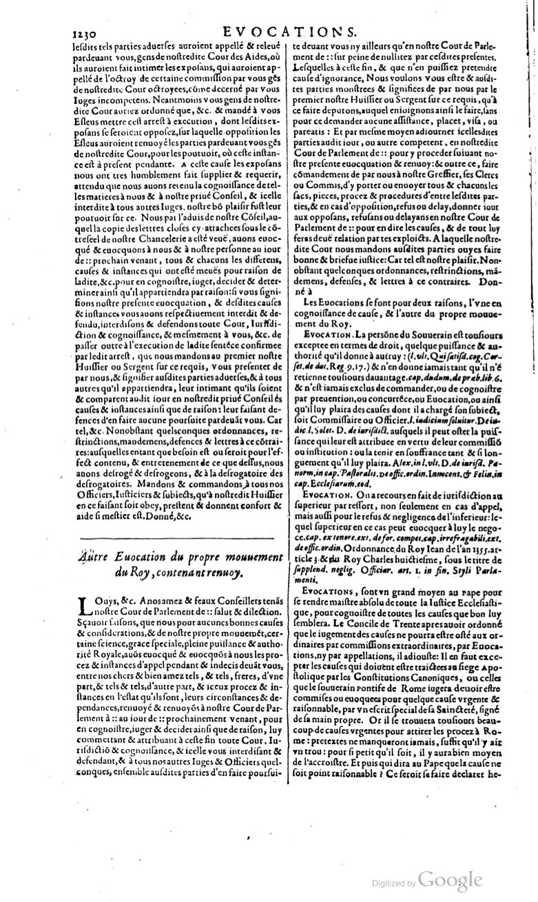 1629 - Veuve Nicolas Buon - Trésor du droit français (21754 T. 1) - BM Lyon