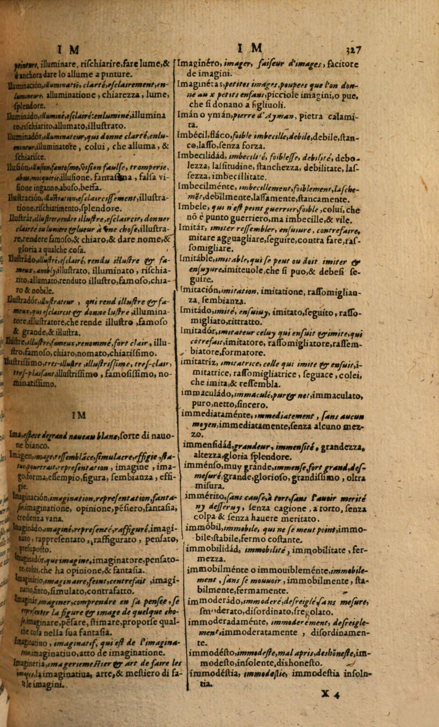 1617 - Samuel Crespin - Trésor des trois langues espagnole, française et italienne (Première partie) - Regensburg