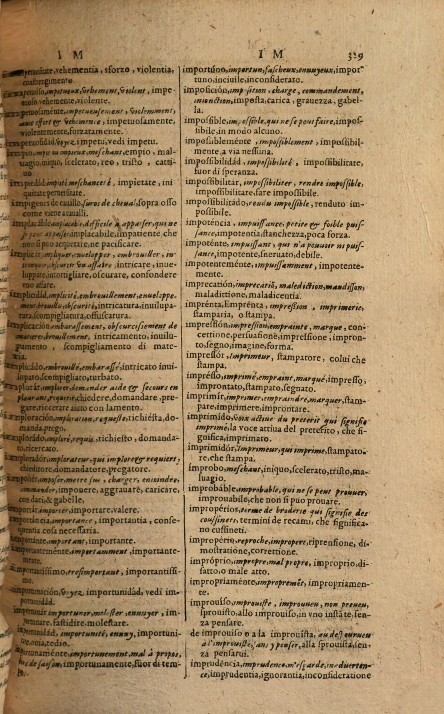 1617 - Samuel Crespin - Trésor des trois langues espagnole, française et italienne (Première partie) - Regensburg