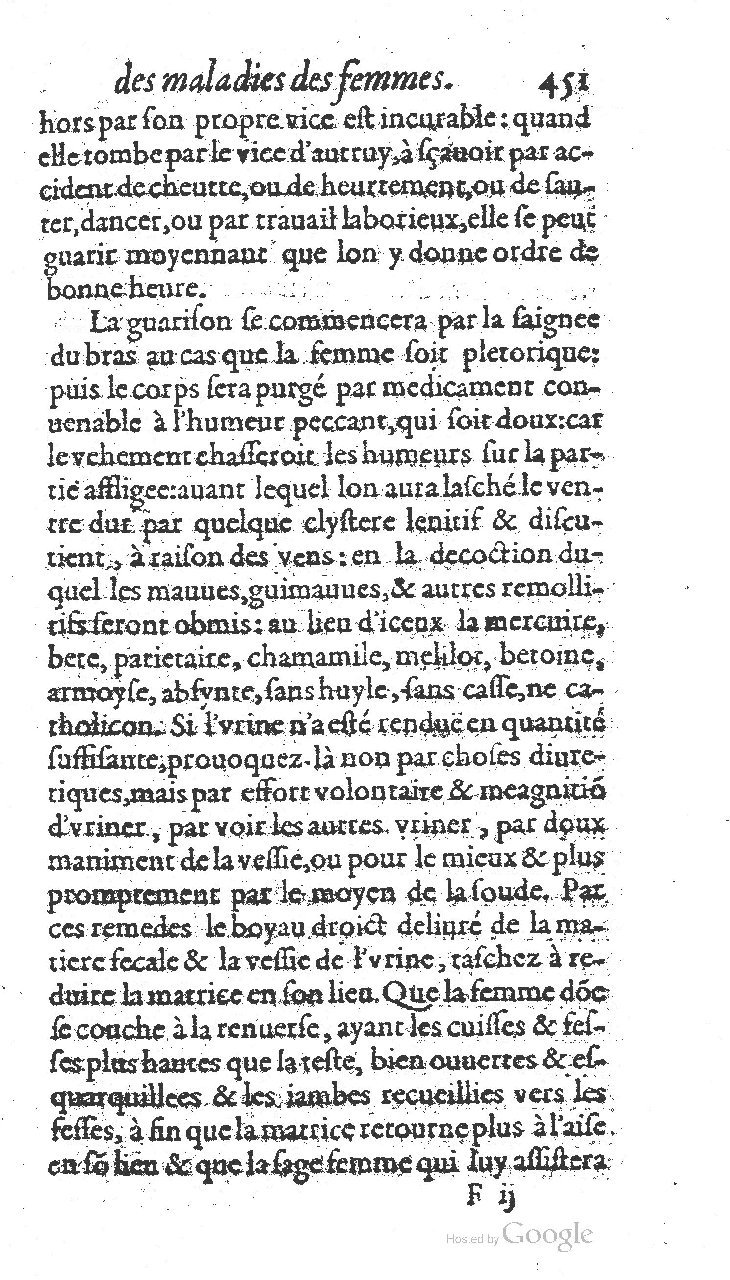 1585 - Jacques du Puis - Trésor des remèdes secrets pour les maladies des femmes - BnF
