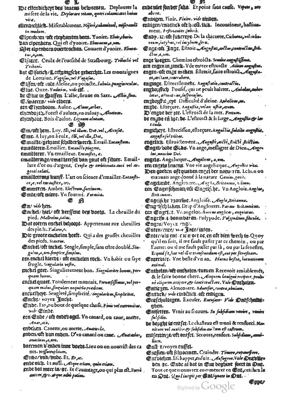 1573 - Christophe Plantin - Trésor du langage bas-allemand - BM Lyon
