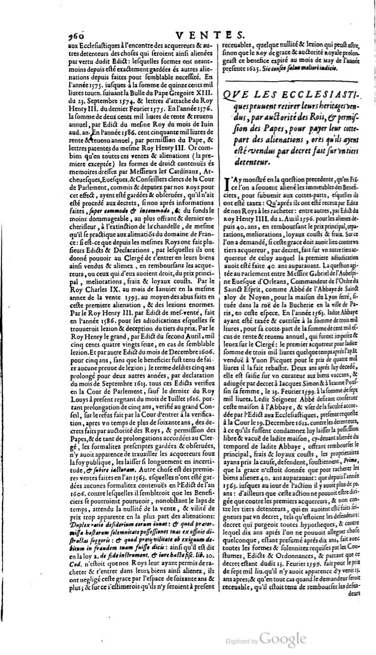 1629 - Veuve Nicolas Buon - Trésor du droit français (21754 T. 3) - BM Lyon