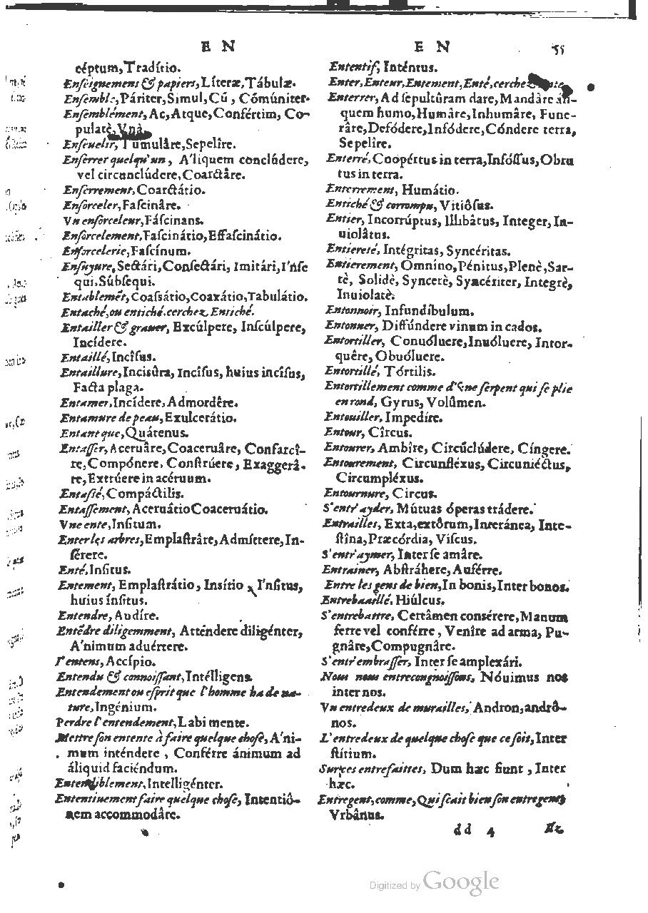 1564 - Henri Hylaire et Louis Cloquemin - Trésor des mots et traits français - BSB Munich