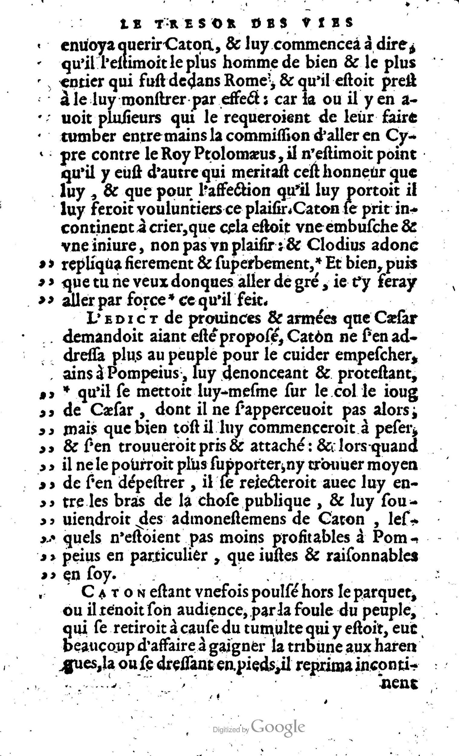 1568 - Willem Silvius - Trésor des vies de Plutarque - Anvers Plantin-Moretus