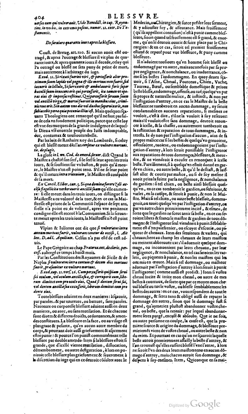 1629 - Veuve Nicolas Buon - Trésor du droit français (29620 T. 1) - BM Lyon