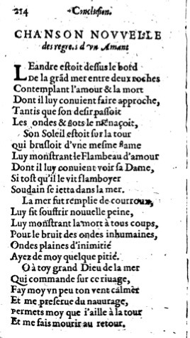 1623 - Jacques Cailloüé - Trésor ou recueil des chansons amoureuses - British Library