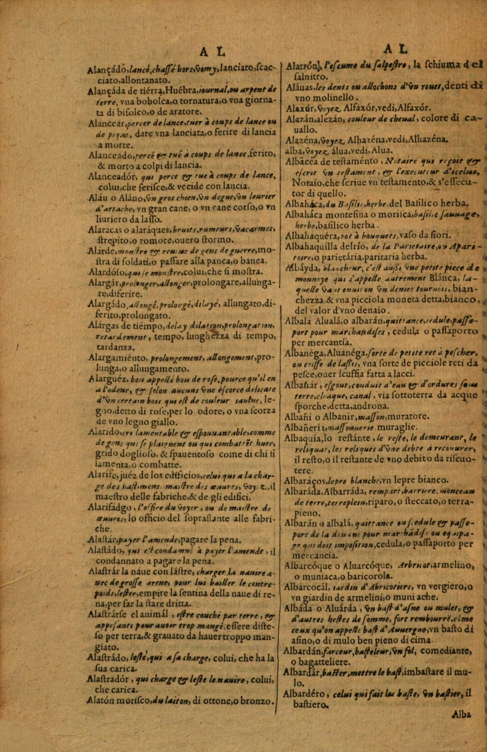 1617 - Samuel Crespin - Trésor des trois langues espagnole, française et italienne (Première partie) - Regensburg