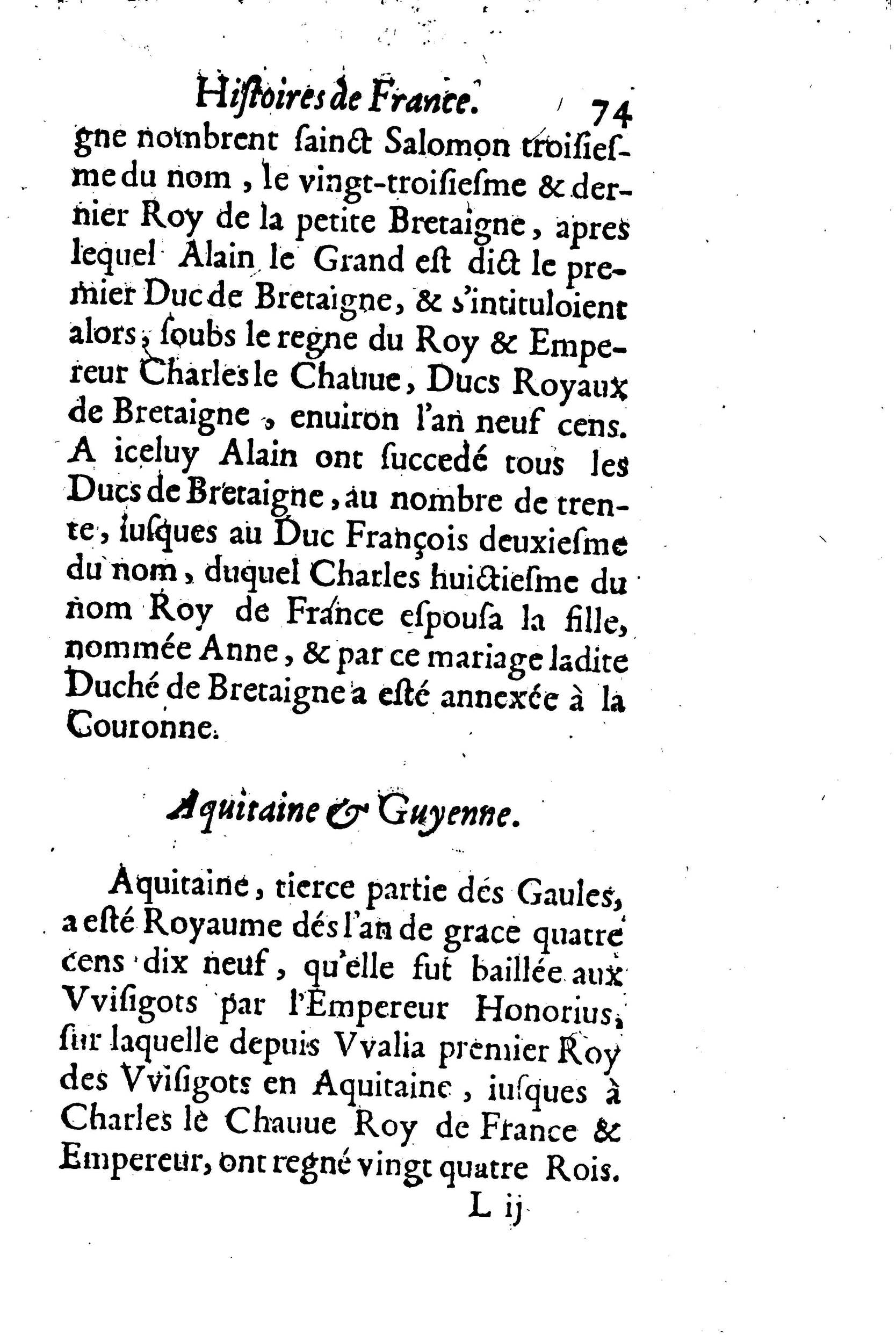 1633 - Jean Corrozet - Trésor des histoires de France - BM Lyon 1633 - Jean Corrozet - Trésor des histoires de France - BM Lyon