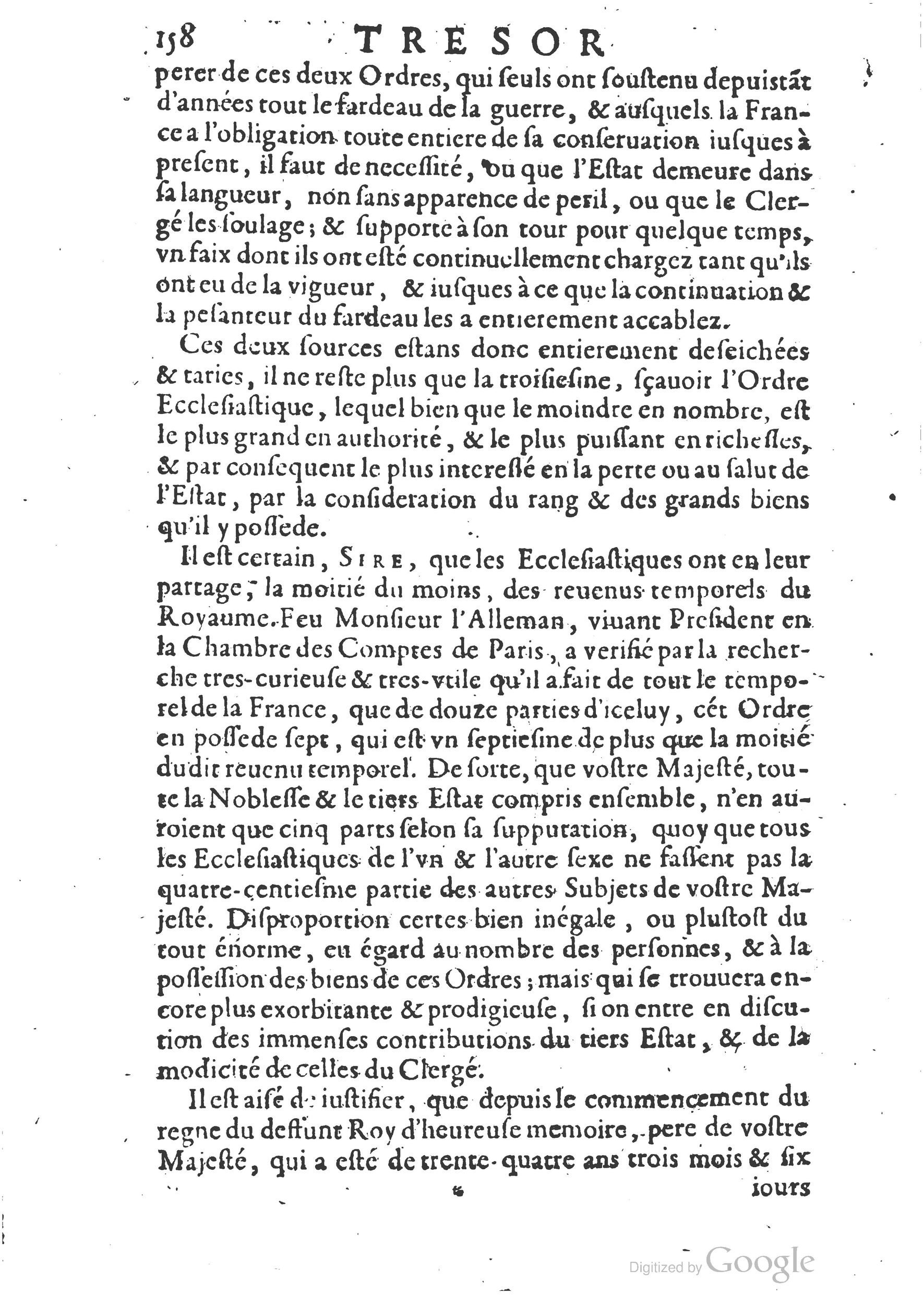 1654 - Michel Bobin - Trésor des harangues, remontrances et oraisons funèbres - BM Lyon