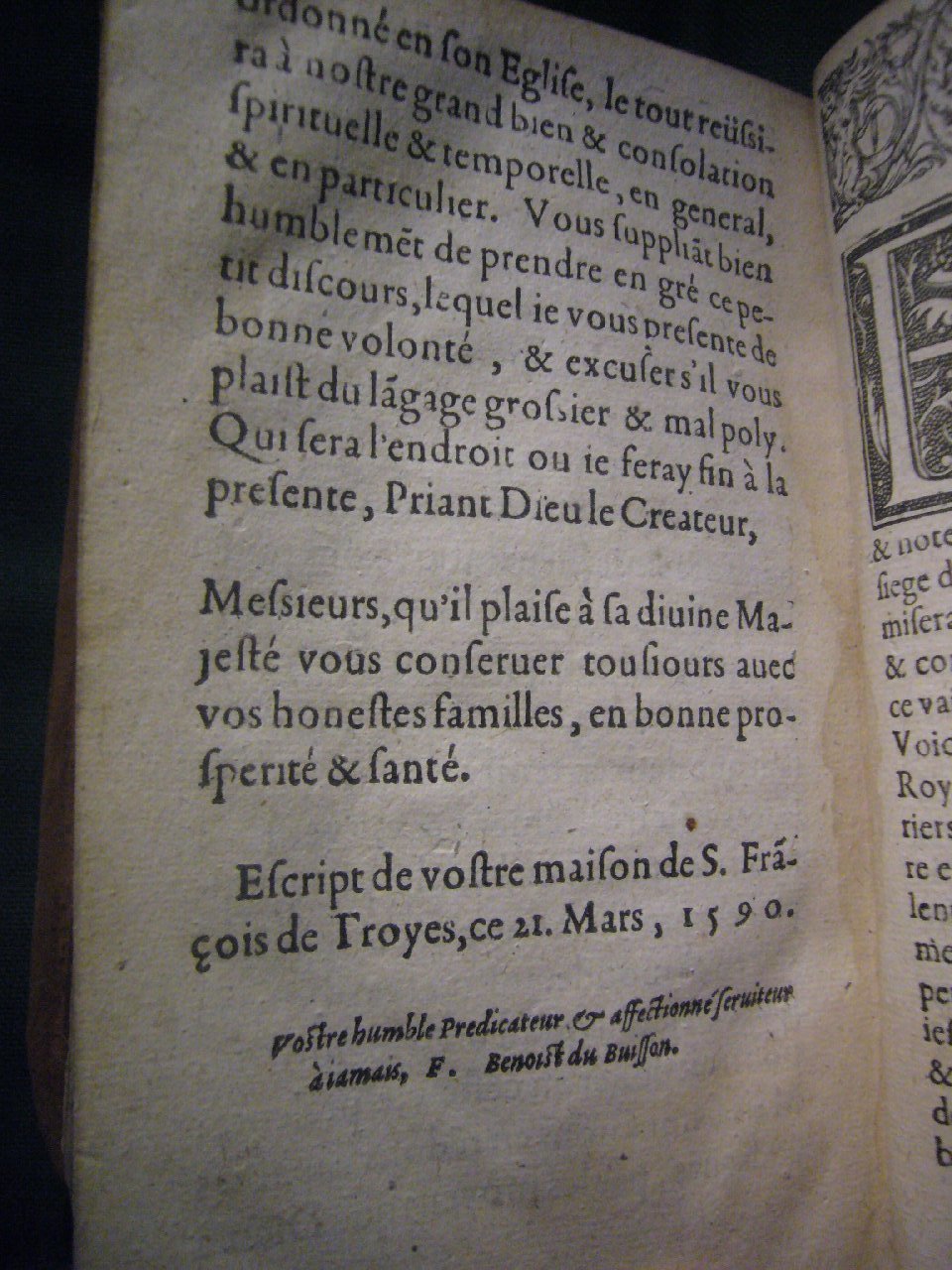 1590 - Jean Moreau - Discours du jubilé tiré du Trésor spirituel de l’Église - BnF