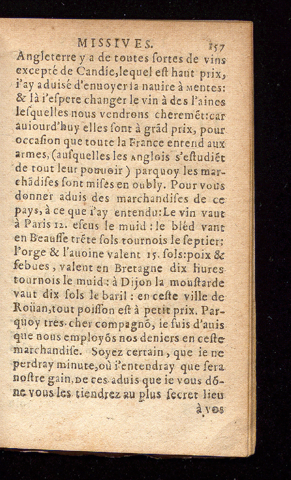 1614 - Barthélemy Vincent - Élite et Trésor des lettres missives - Bâle