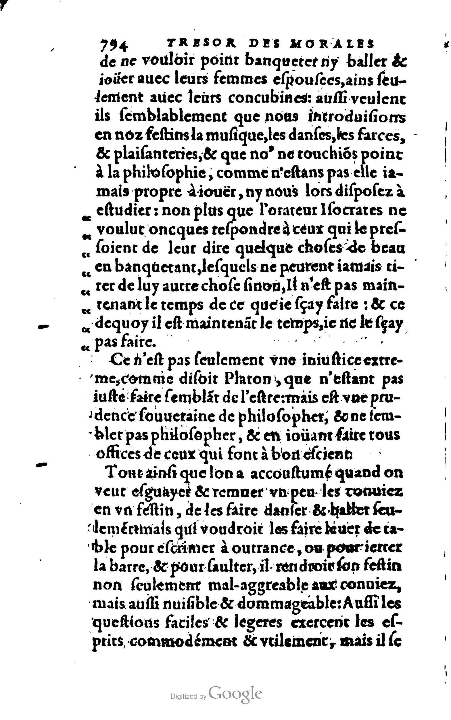 1578 - Jean Poupy - Trésor des morales de Plutarque - BSB Munich