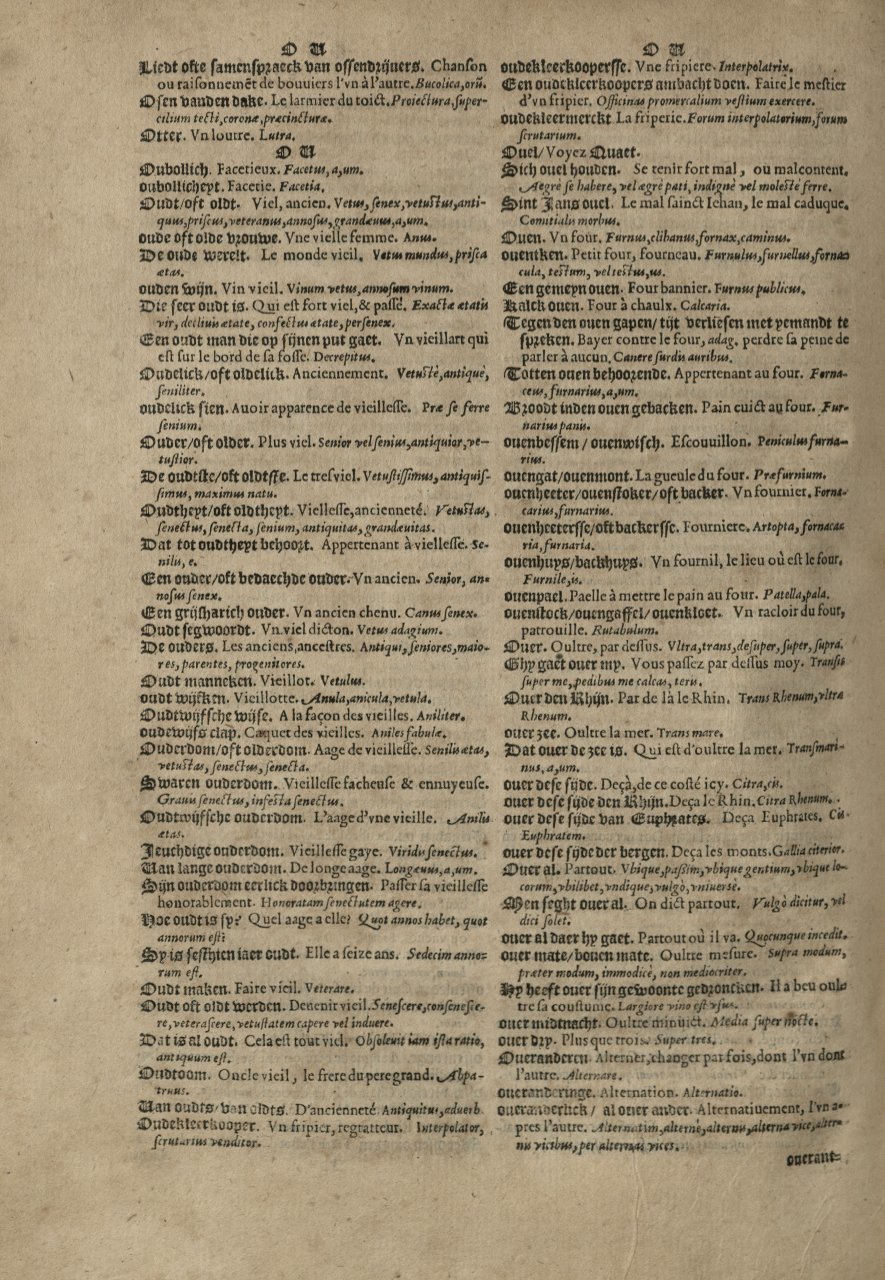 1573 - Christophe Plantin - Trésor du langage bas-allemand - Greifswald