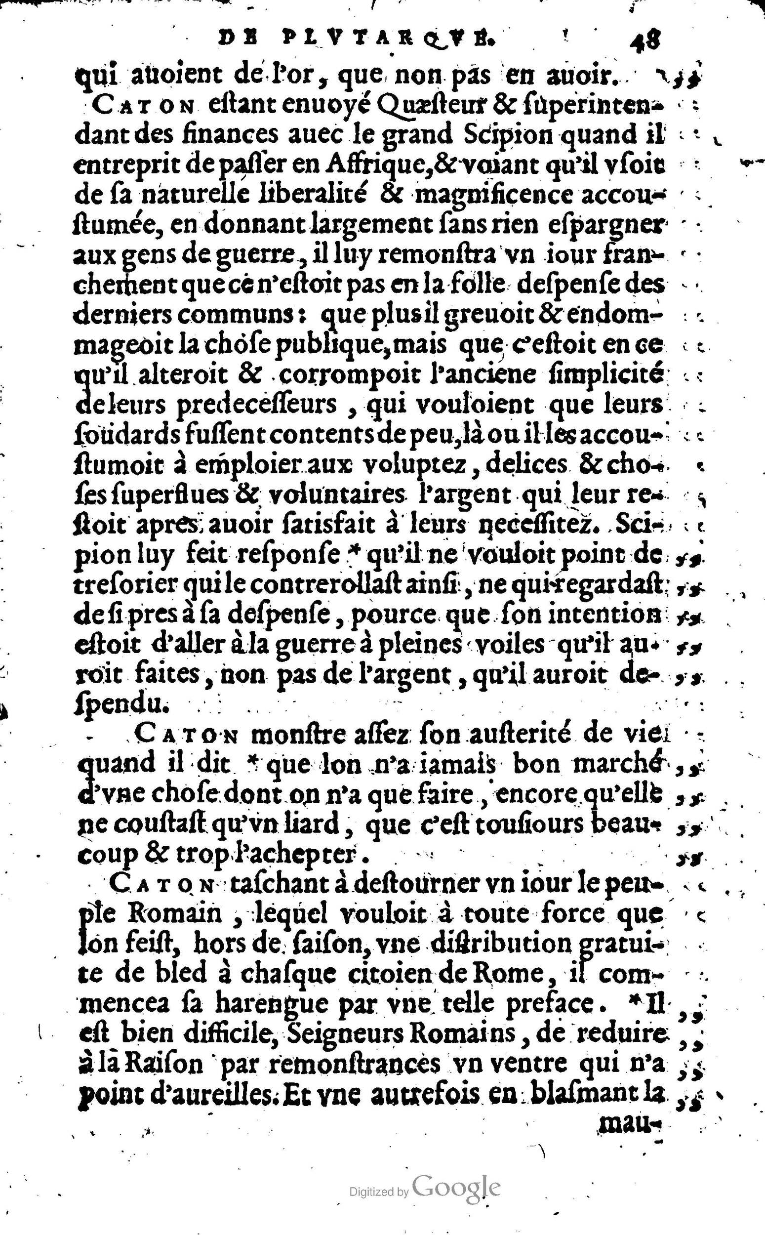 1568 - Willem Silvius - Trésor des vies de Plutarque - Anvers Plantin-Moretus