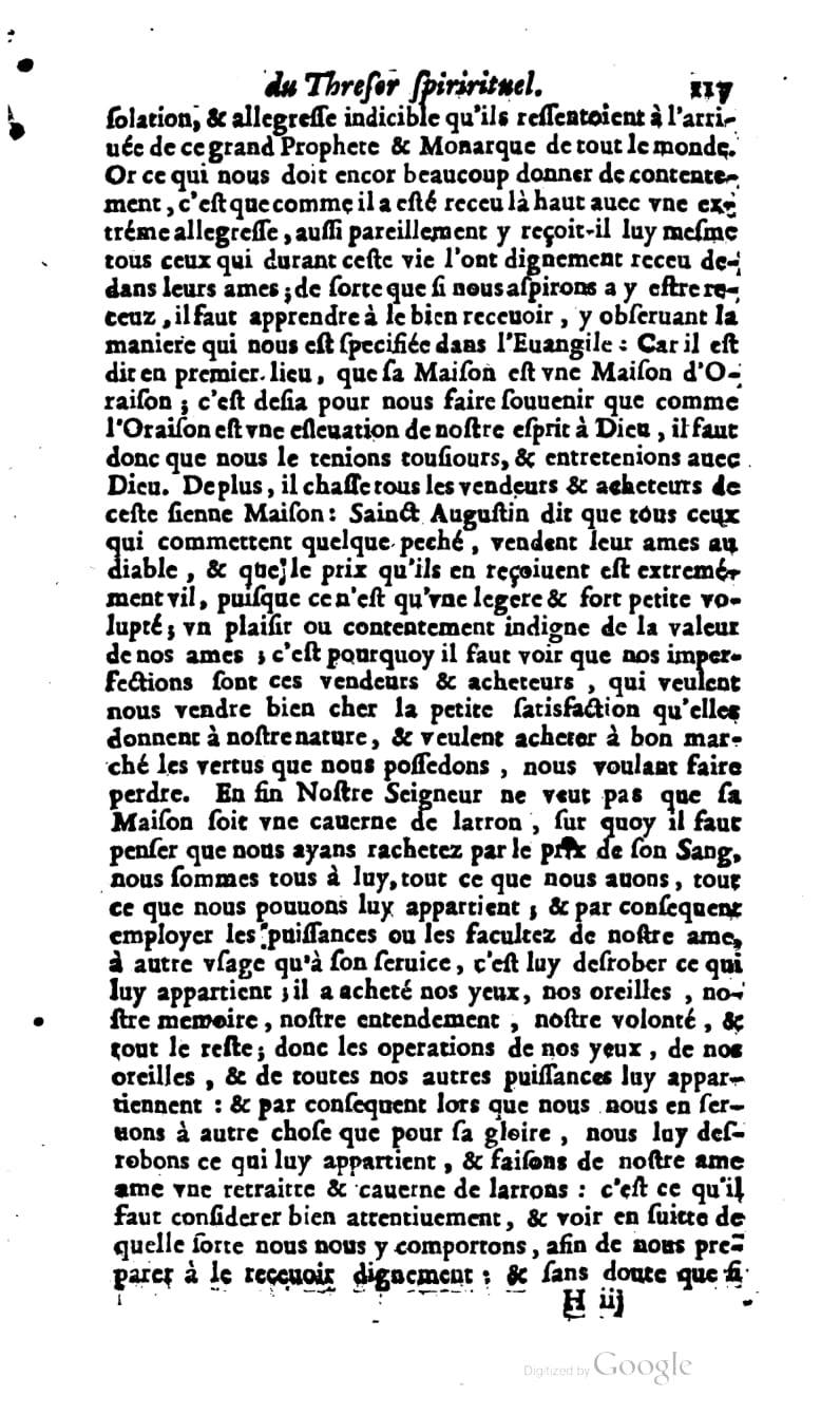 1637 - s.n. - Trésor spirituel des âmes religieuses - BM Lyon