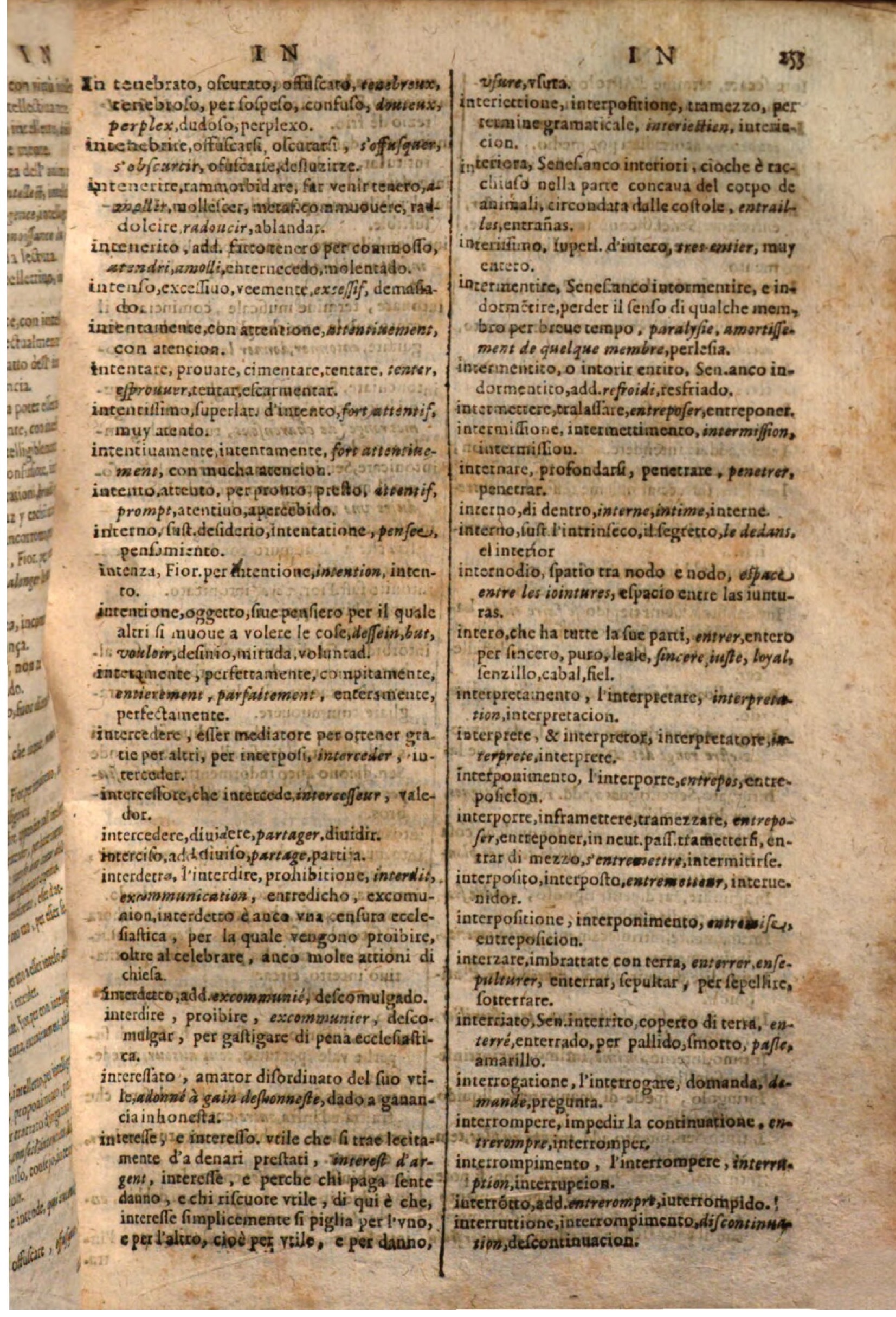 1644 - Jacques Crespin - Trésor des trois langues - Passau
