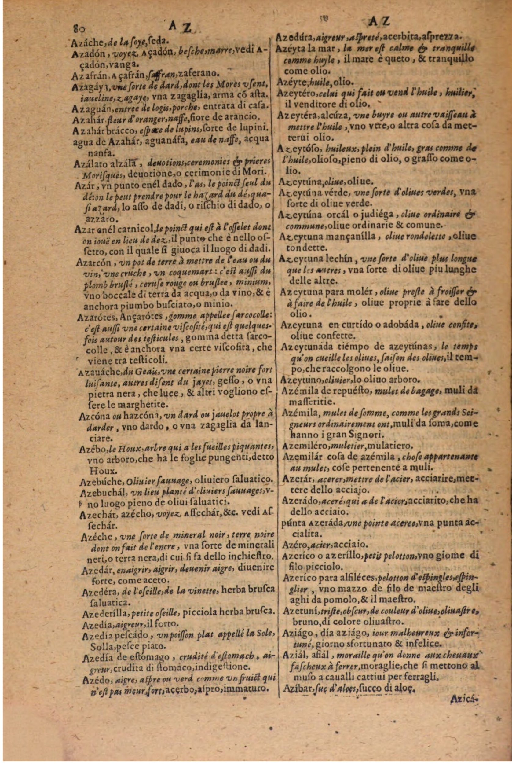 1606 - Samuel Crespin - Thresor des trois langues, francoise, italiene et espagnolle - BSB Munich