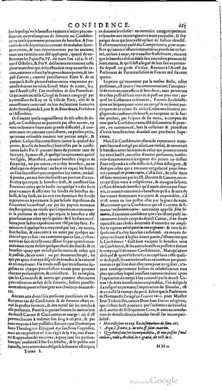 1629 - Veuve Nicolas Buon - Trésor du droit français (21754 T. 1) - BM Lyon