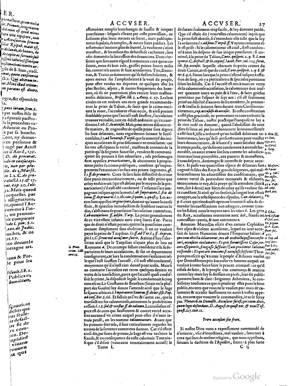 1629 - Veuve Nicolas Buon - Trésor du droit français (29620 T. 1) - BM Lyon