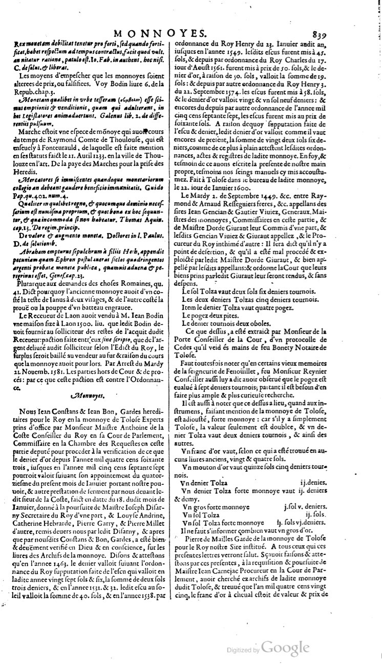 1629 - Veuve Nicolas Buon - Trésor du droit français (21754 T. 2) - BM Lyon