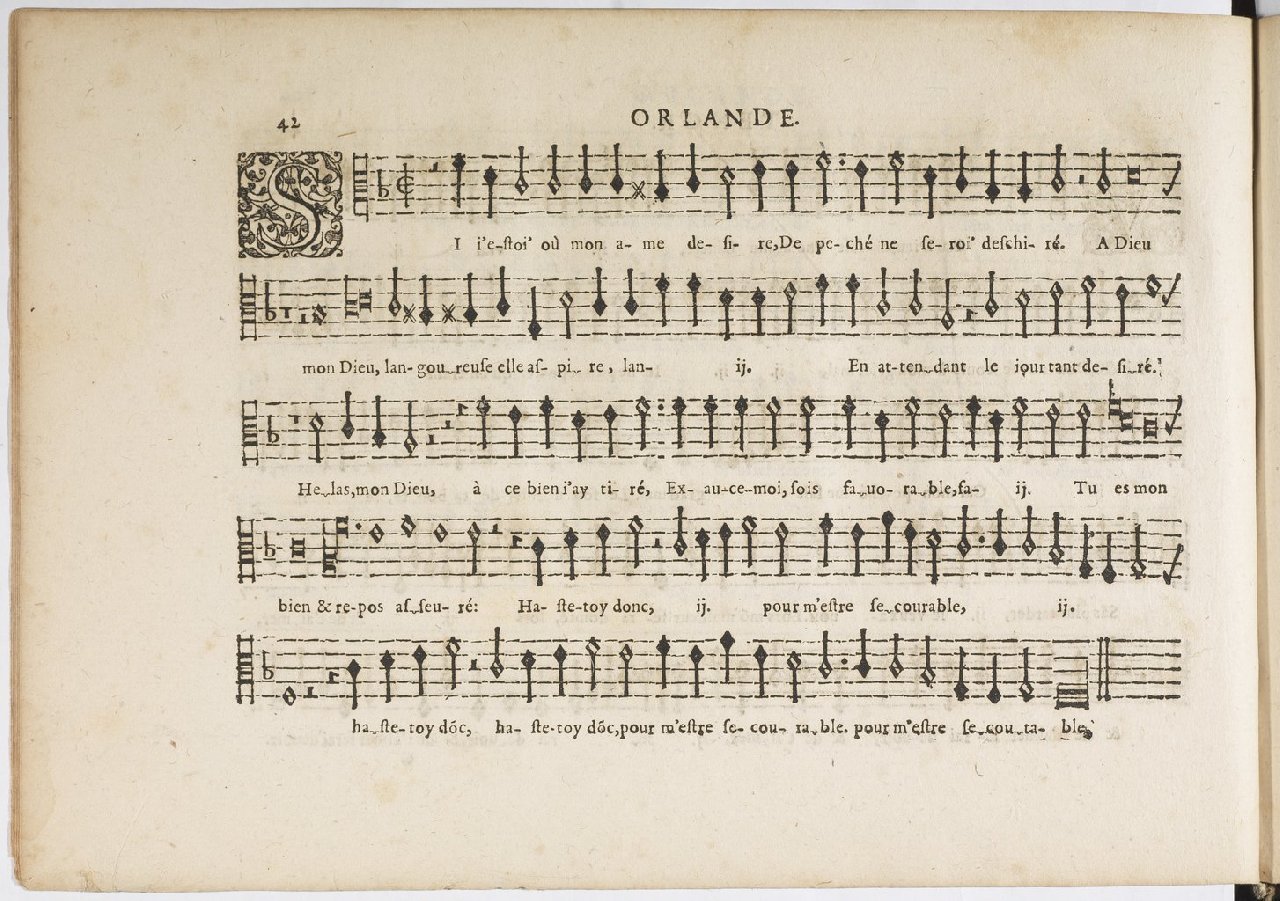 1594 - Paul Marceau - Trésor de musique d&#039;Orlande de Lassus, Superius, Bassus, Tenor, Quinta pars - BnF