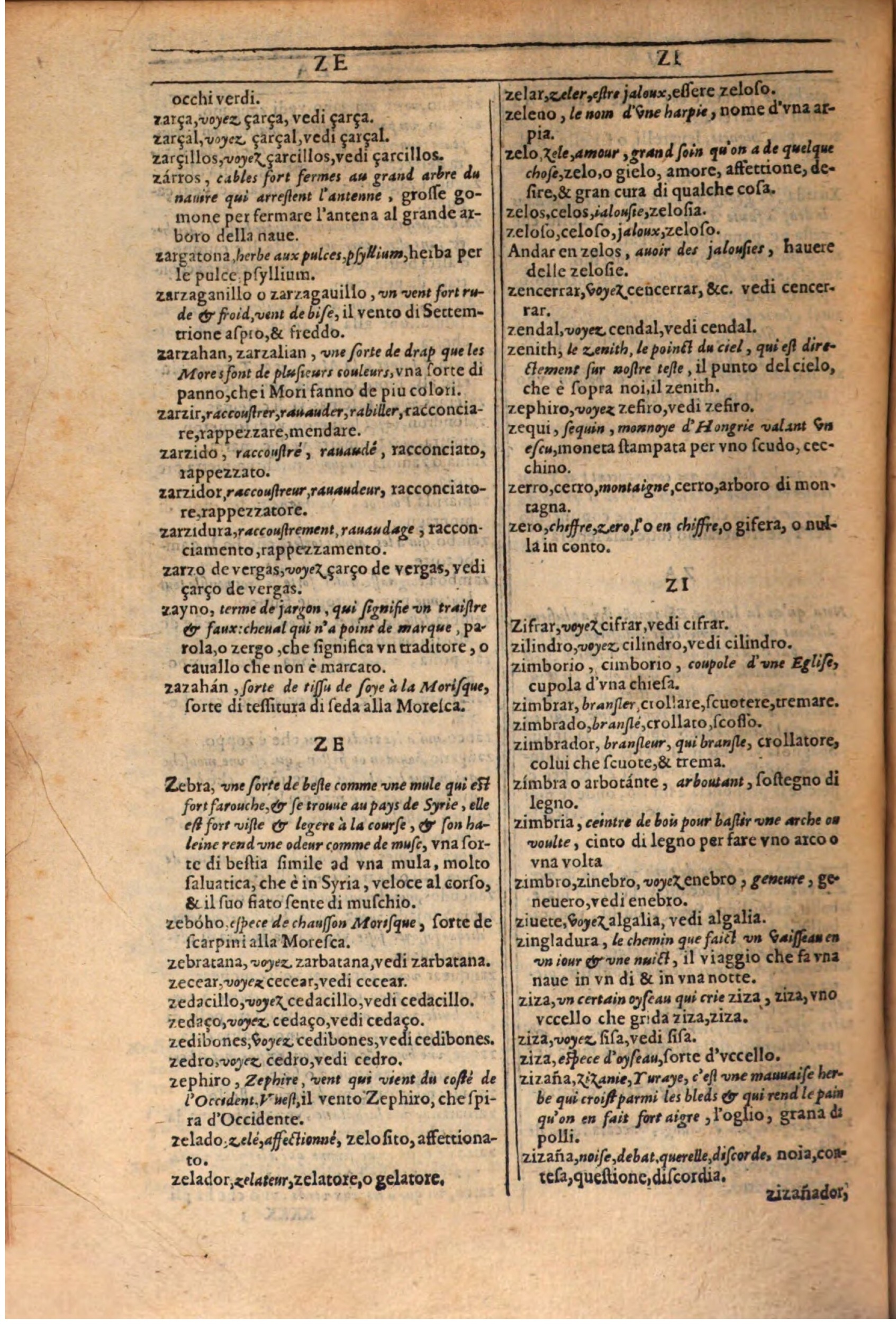 1609 - Philippe Albert et Alexandre Pernet - Trésor des trois langues française, italienne et espagnole (Première partie) - BSB Munich 1609 - Philippe Albert et Alexandre Pernet - Trésor des trois langues française, italienne et espagnole (Première partie) - BSB Munich