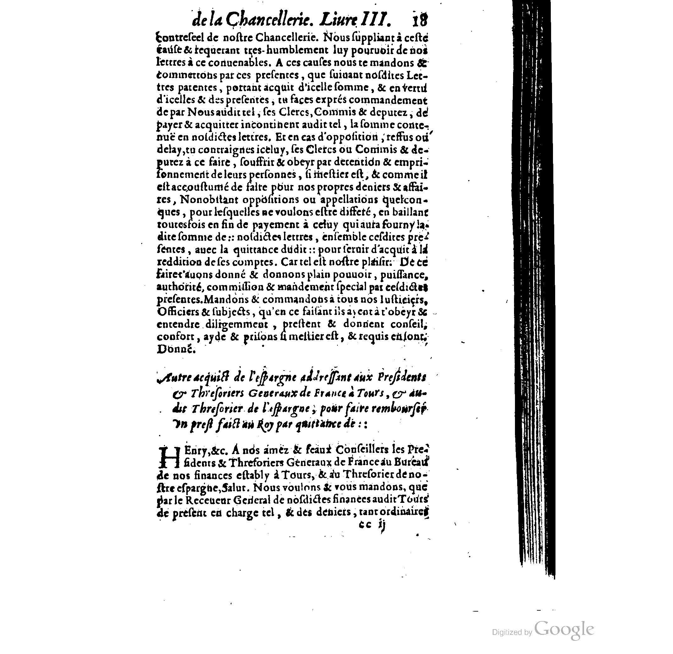 1614 - Jean Richer - Trésor du nouveau style et protocole de la chancellerie de France - BSB Munich