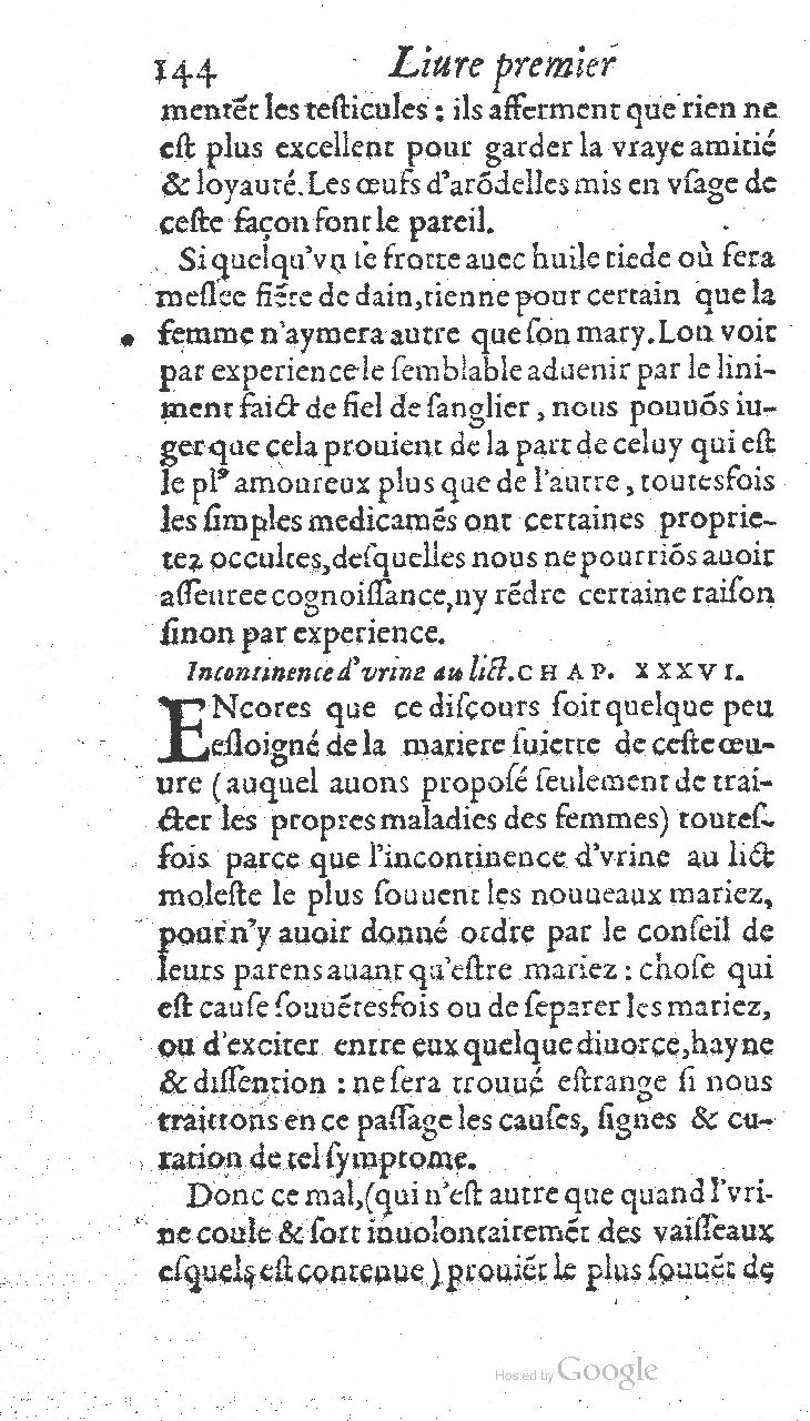 1585 - Jacques du Puis - Trésor des remèdes secrets pour les maladies des femmes - BnF