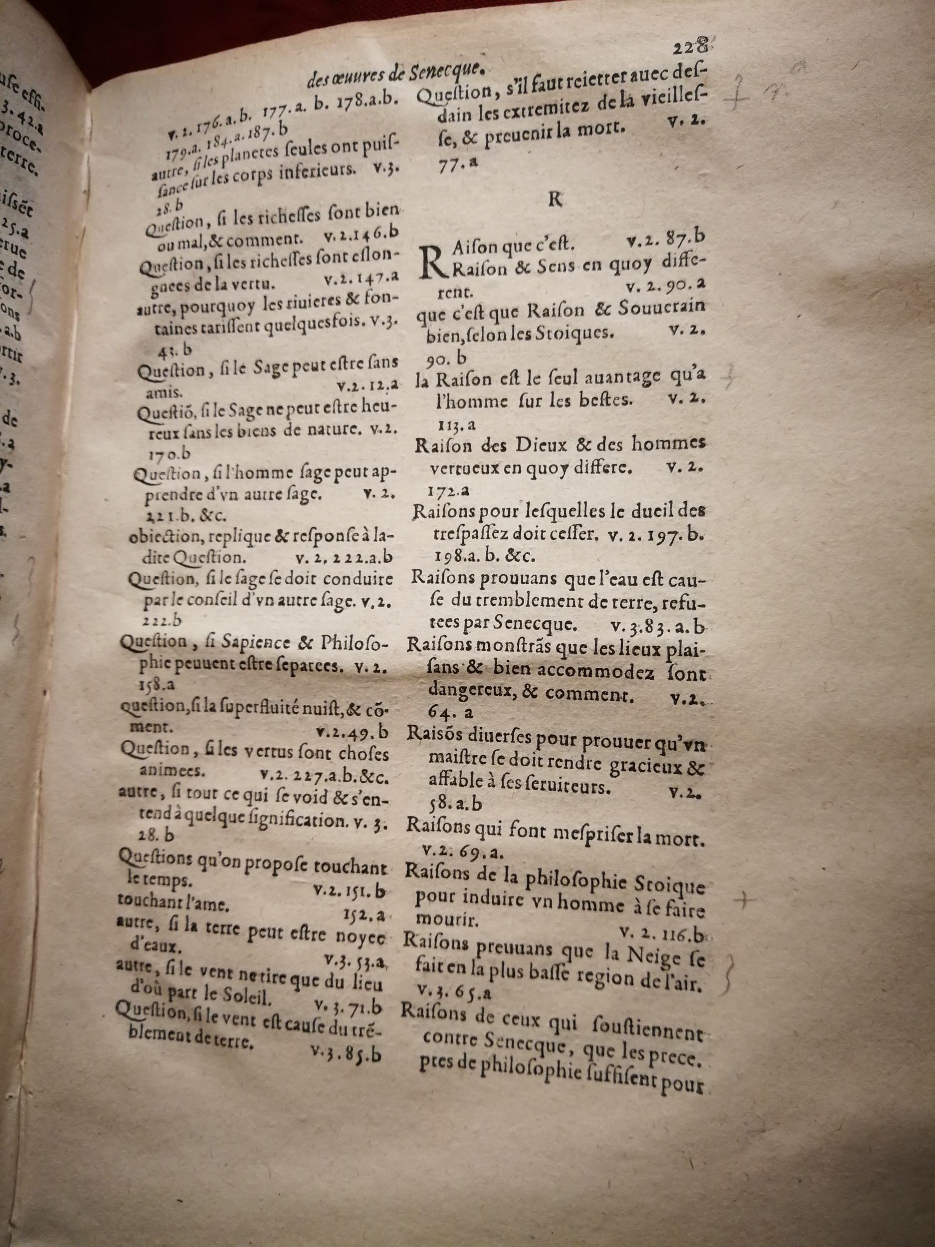 1595 - Jean Houzé - Œuvres morales et mêlées de Sénèque, Trésor de philosophie morale - T. 3 - BnF