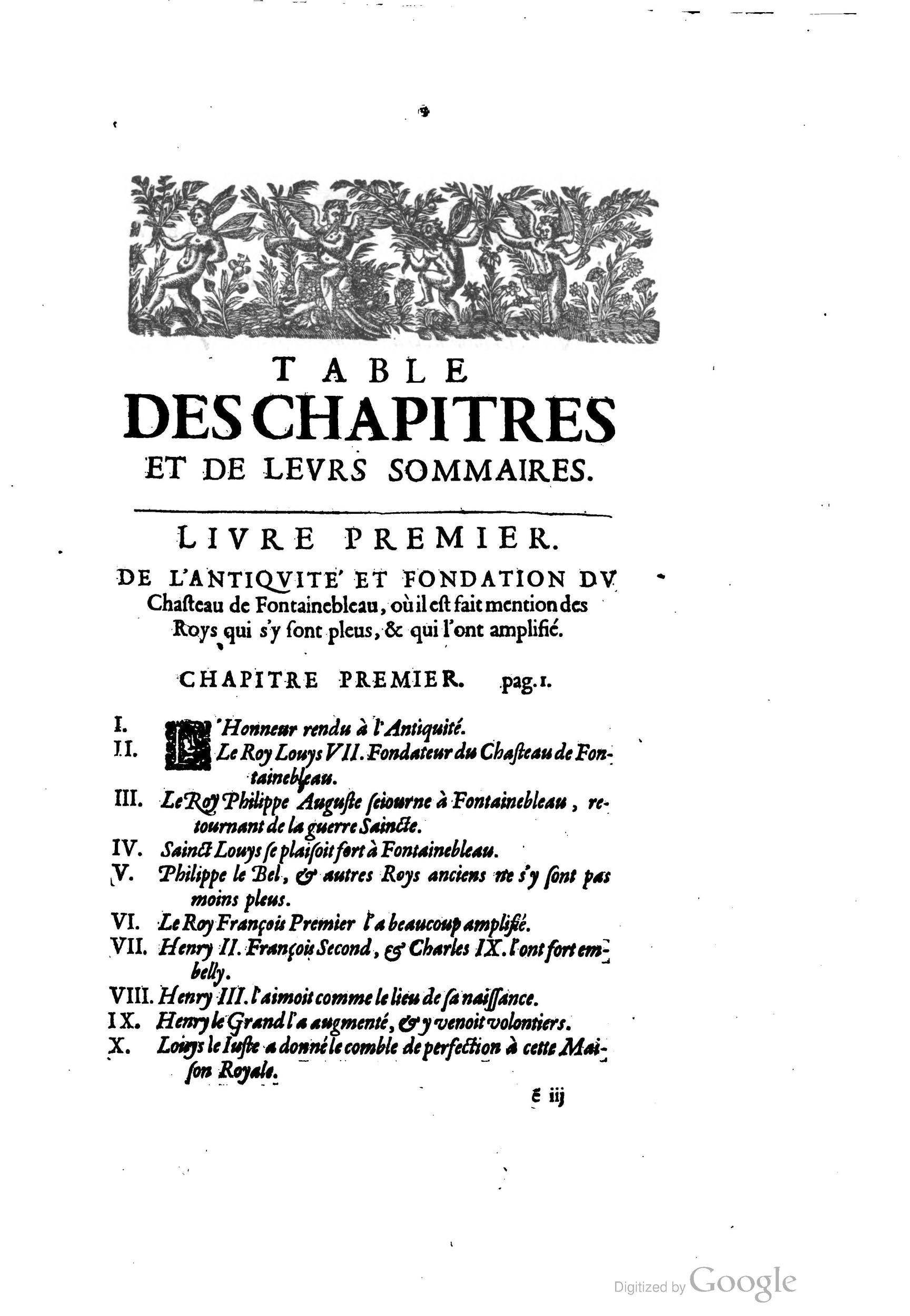 1642 - Sébastien Cramoisy - Trésor des merveilles de la maison royale de Fontainebleau - BM Lyon 1642 - Sébastien Cramoisy - Trésor des merveilles de la maison royale de Fontainebleau - BM Lyon