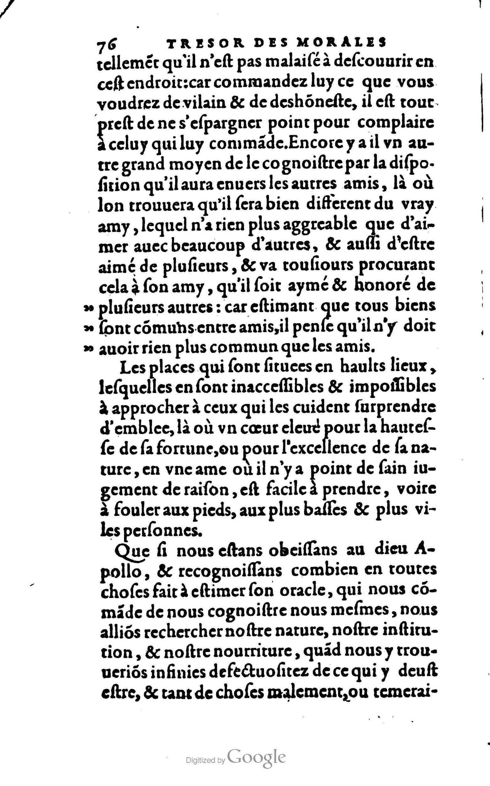 1578 - Jean Poupy - Trésor des morales de Plutarque - BSB Munich