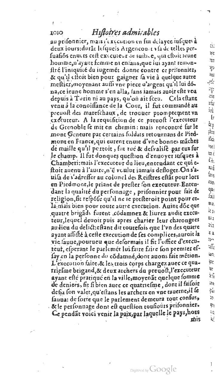 1610 - Paul Marceau - Trésor d’histoires admirables et mémorables - BSB Munich