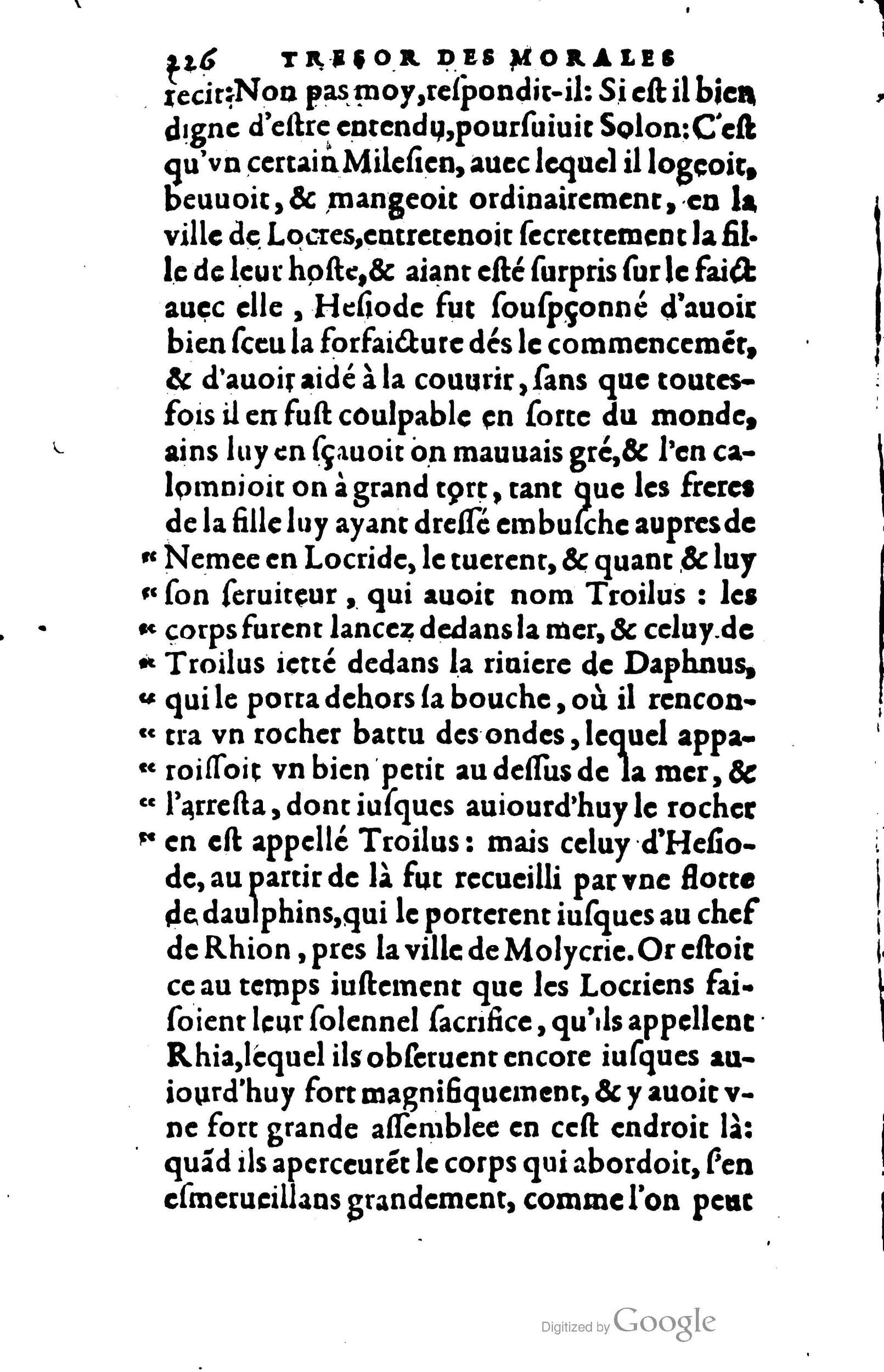 1578 - Jean Poupy - Trésor des morales de Plutarque - BSB Munich