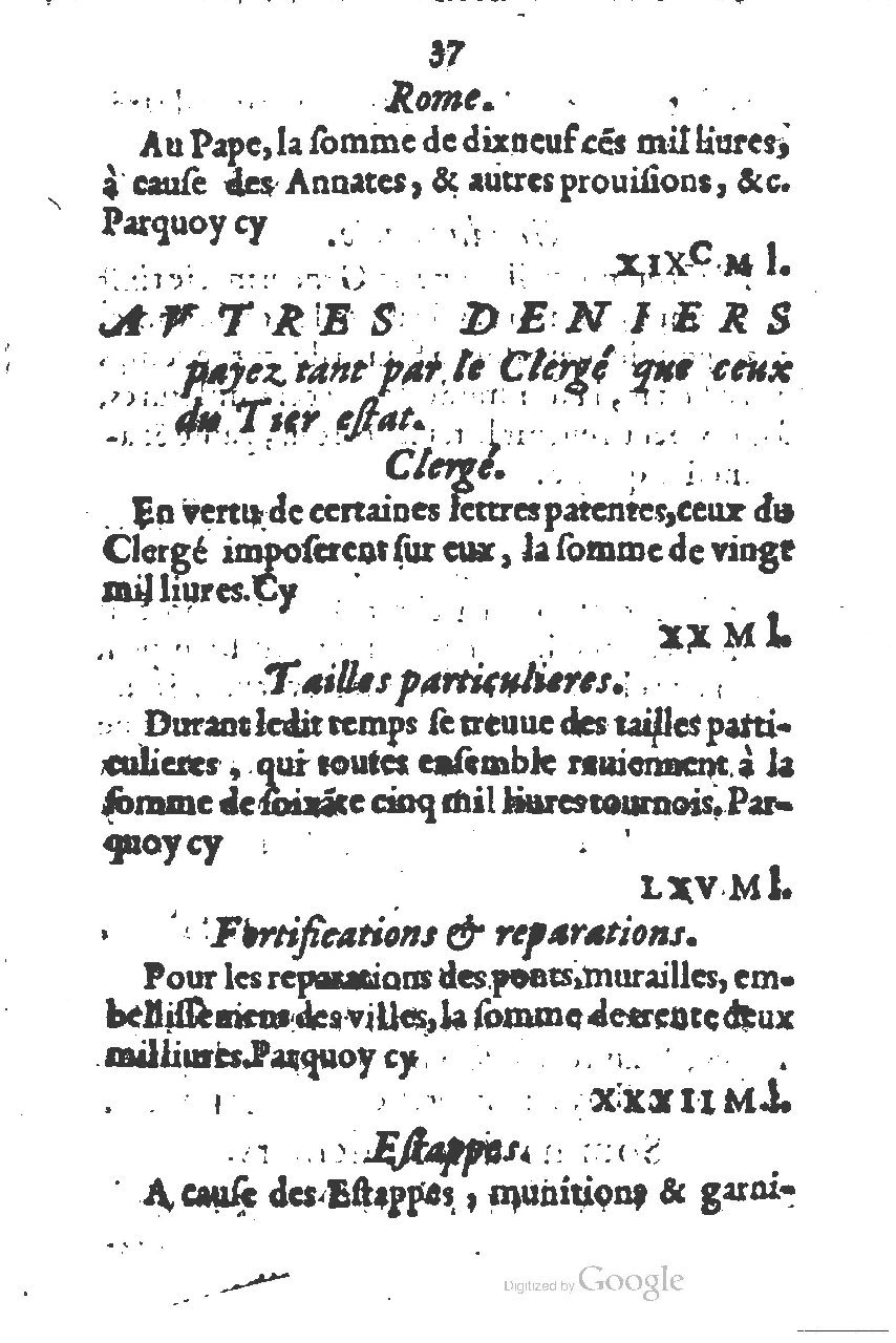 1581 - s.n. - Secret des trésors de France (Livre II) - BSB Munich