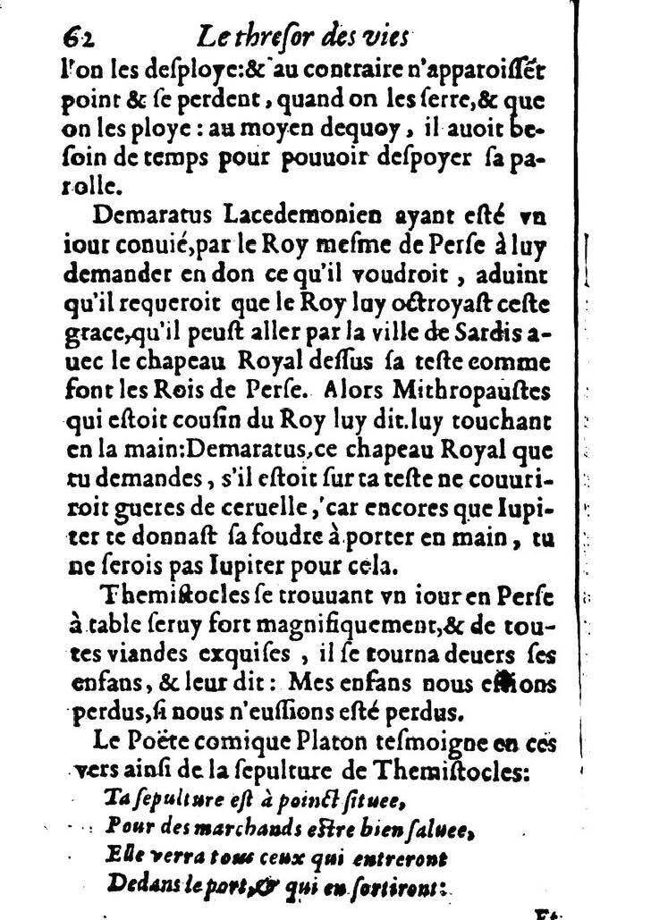 1611 - Pierre Rigaud - Trésor des vies de Plutarque - BM Lyon