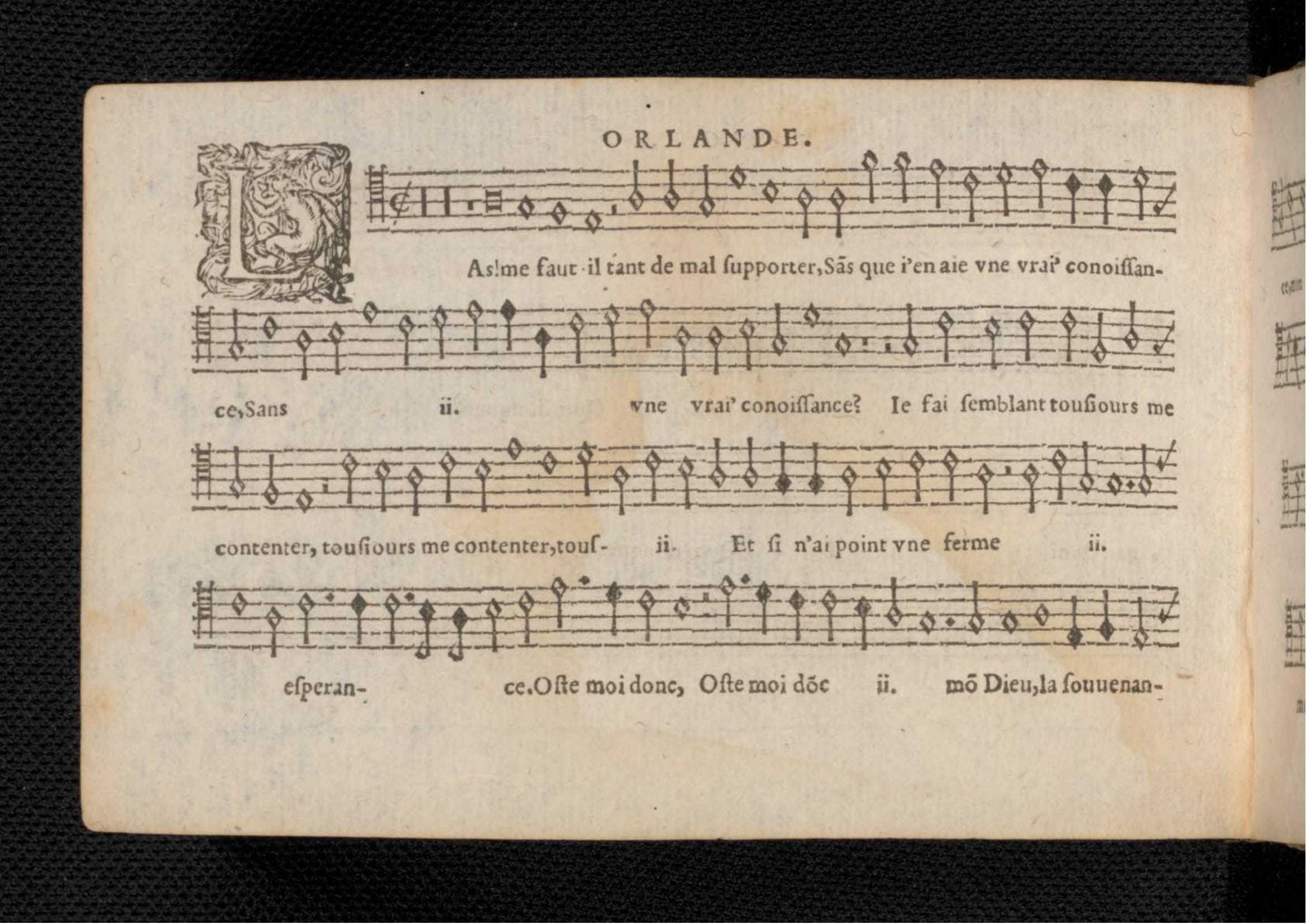 1576 - [Pierre de Saint-André] - Trésor de musique d’Orlande de Lassus Tenor - KBR Bruxelles