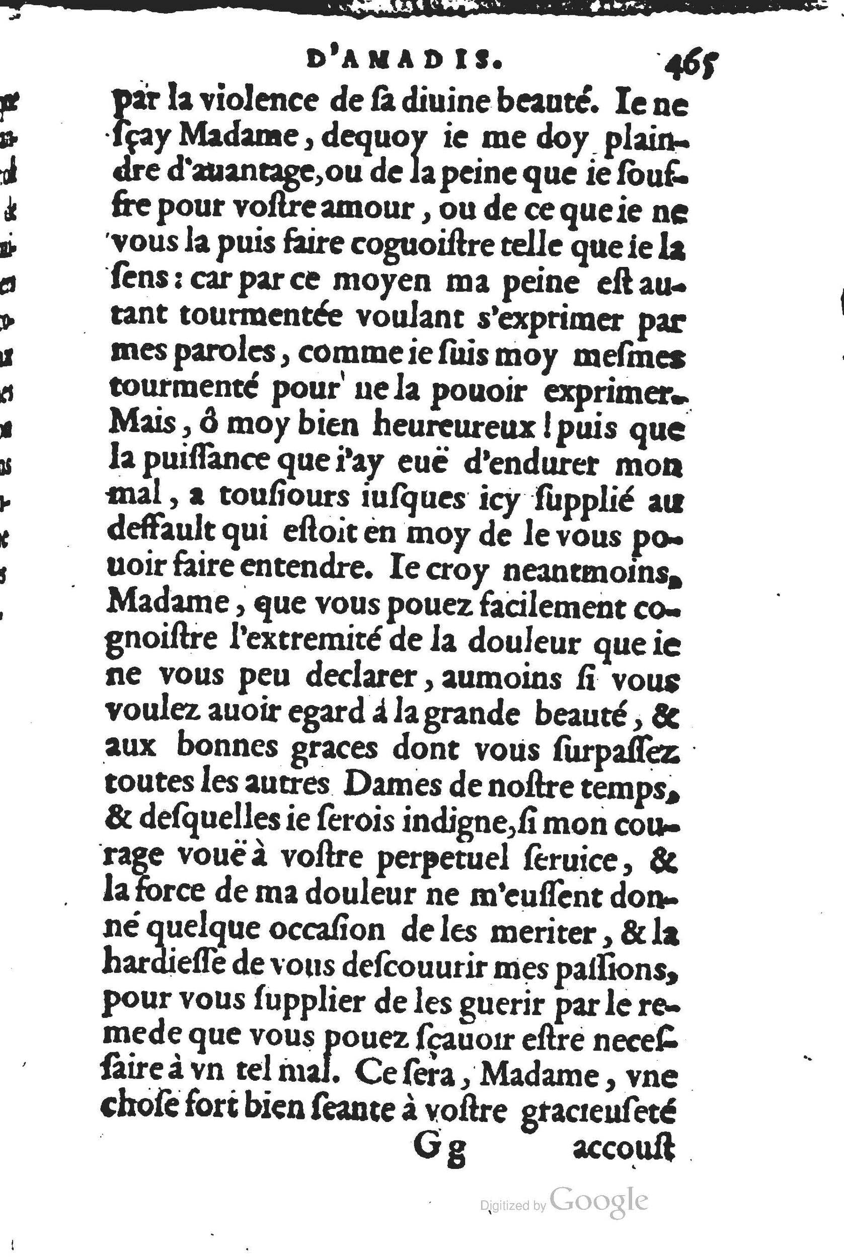 1560 - Jean d’Ogerolles et Gabriel Cotier Lyon - Trésor des Amadis - BSB Munich