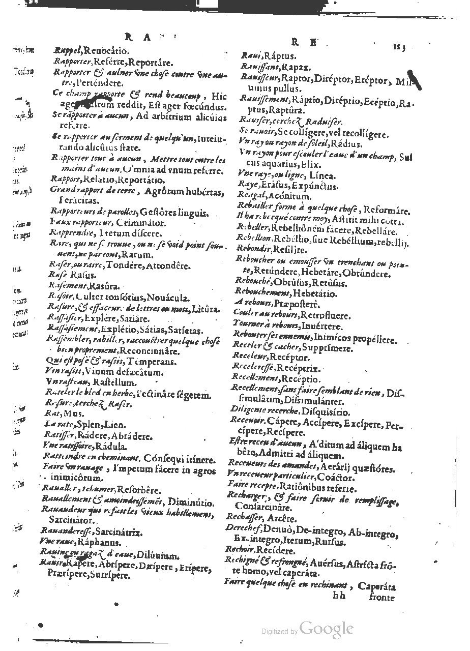 1564 - Henri Hylaire et Louis Cloquemin - Trésor des mots et traits français - BSB Munich
