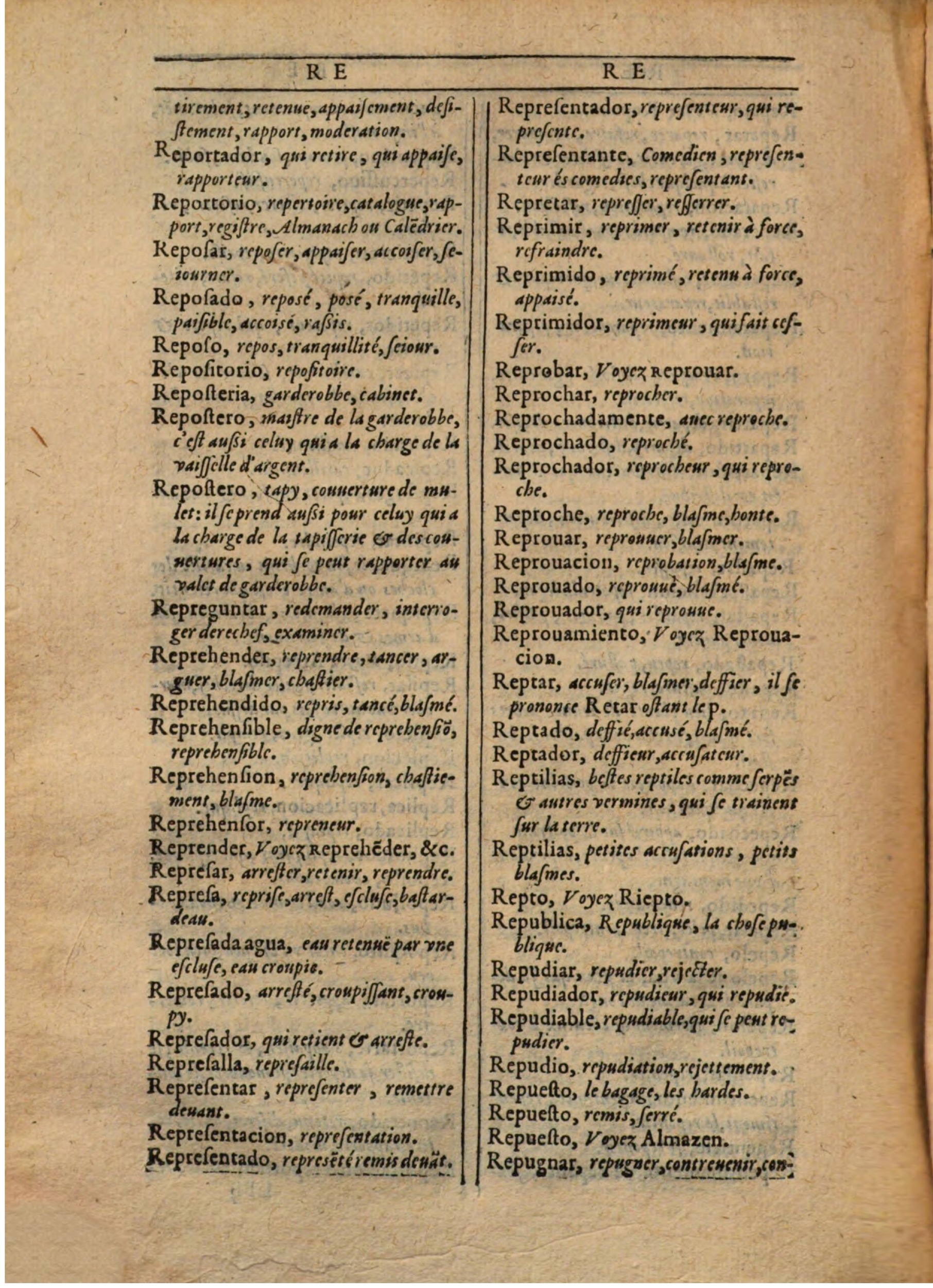 1607 - Marc Orry - Trésor des deux langues espagnole et française (Première partie) - BSB Munich 1607 - Marc Orry - Trésor des deux langues espagnole et française (Première partie) - BSB Munich